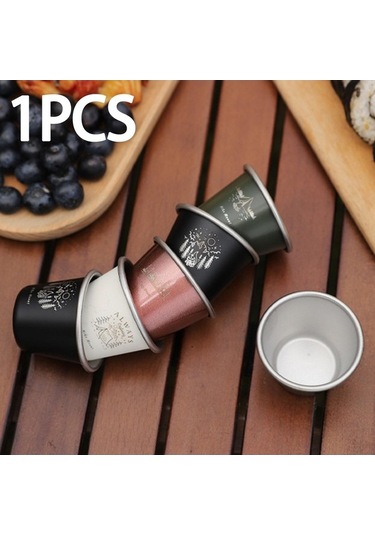 Pazly Kamp Kahve Kupa Bira Paslanmaz Çelik İçecek Süt Beyazı Bardak Beyaz