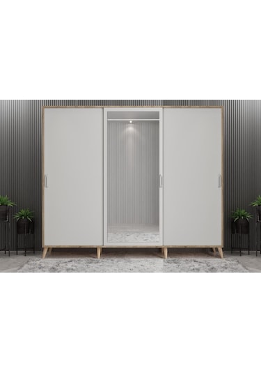 Beyzade Sürgülü Portmanto Vestiyer Mb  208 Cm