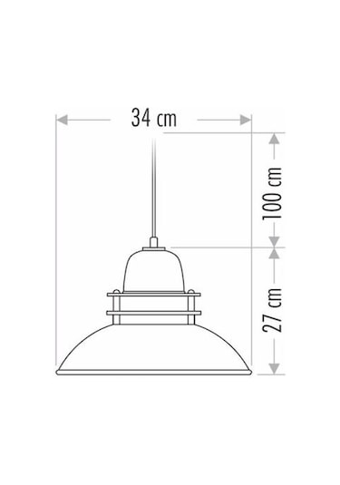 Cata Dekoratif Sarkit Armatür Siyah+Sari+34Cm Ct-8248