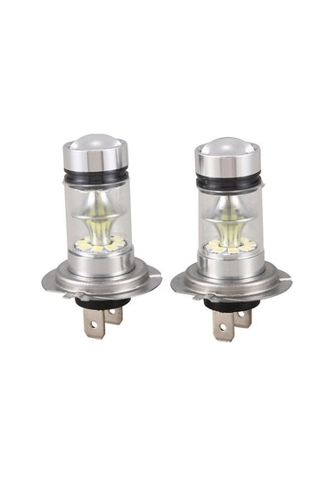 Xindoker H7 Tipi 100w Led Araba Feneri - Gümüş Renkli Bulutlu Günler Işığı Çift Paket