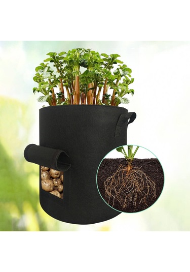 Yifomall Patates Yetiştirme Torbası: Nefes Alabilen, Pencereli Ve Taşınabilir Bahçe Dikim Çantası