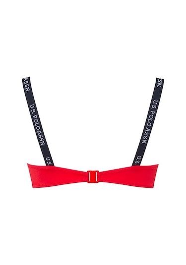 U.S. Polo Assn. Kadın Kırmızı İnce Askılı Bikini Üst 21502