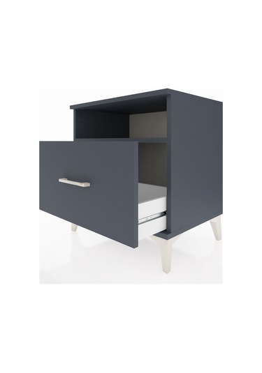 Hyperion Komodin Tek Raflı Tek Çekmeceli 60x44x64 Antrasit-an... Antrasit