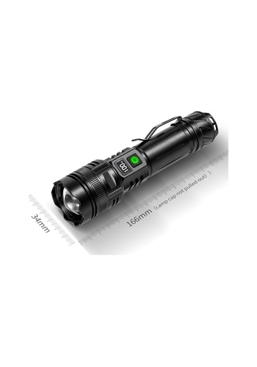 Cbtx A065-lazer Ev Dış Mekan El Feneri 20w Mor Işık Taşınabilir Lcd Ekran El Feneri Pilsiz