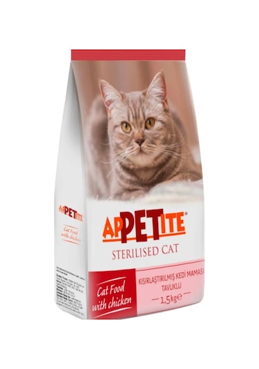 Appetite Sterilised Tavuklu Kısırlaştırılmış Yetişkin Kedi Maması 1500 G