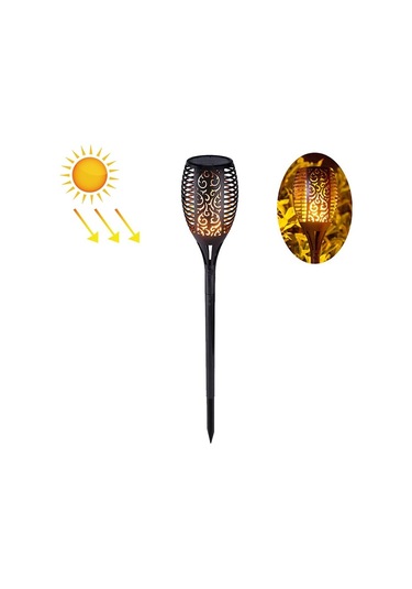 Cbtx Bahçe Aydınlatma 96 Led Güneş Alev Işığı Açık Bahçe Çim Işığı Bahçe Peyzaj Meşale Işığı