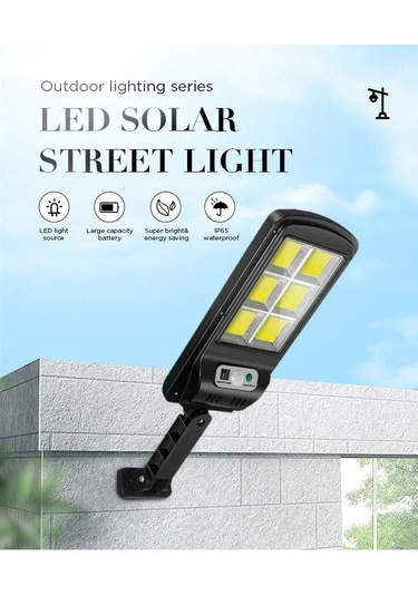 Led Solar Güneş Enerjili Bahçe Sokak Aydınlatma Işığı 5365