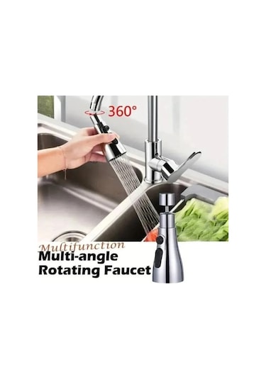 Metalik Musluk Başlığı 3 Fonksiyon