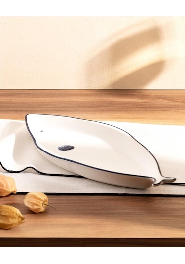 Madame Coco Marine 33 cm Tabak Mavi - Beyaz