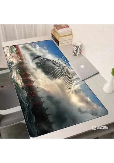 Laumango Titan Oyun Mouse Pad Xxl - Kaymaz Kauçuk Bilgisayar Halı, Klavye Destekli Gamer Aksesuar 30x24 Cm Green Green