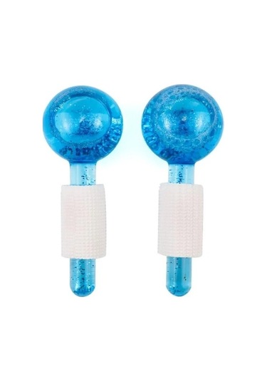 Altın Yüz Soğutma Buz Topları 2'li Set - Yüz Ve Göz Masaj Aleti Çok Renkli