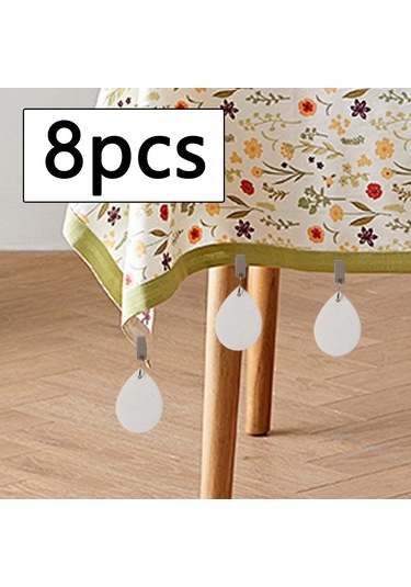 Homyl 8x Masa Örtüsü Ağırlıkları Yemek Masası Bahçe İç Beyaz 6 Cm