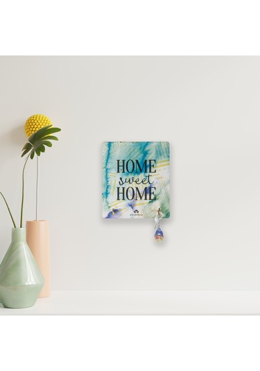 Anadoliamağazacılık Home Sweet Home Suluboya Dekoratif Askılık Diğer