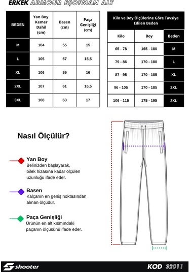 Shooter Ribey Premium Kışlık Erkek Eşofman Alt Regular Kalıp Paça Lastikli Koyu Gri