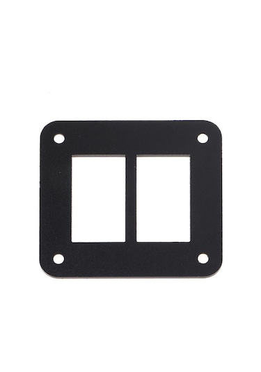 Teltree Alüminyum Siyah Araç Bot Gemi Rocker Anahtar Paneli Tutucu 2/3/4/6 Yollu - Dayanıklı, Kolay Kurulum