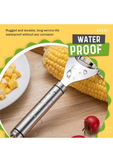 Paslanmaz Çelik Mısır Soyucu Mısır Harman Kolay Soyulan Mısır Harman Mısır Bıçakları Soyucu Mutfak Meyve Ve Sebze Araçları Gümüş