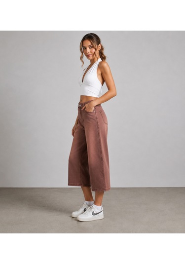 St.poll Unisex Baggy Şortolon Gül Kurusu