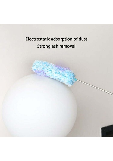Mufunye Ev Temizliği İçin Elle Tutulan Yıkama Eliyebilen Mikrofiber Elektrostatik Toz Tüpü Mavi
