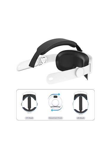Meta Quest 3 Vr İçin Ayarlanabilir Elite Kulaklık Kafa Bandı Siyah
