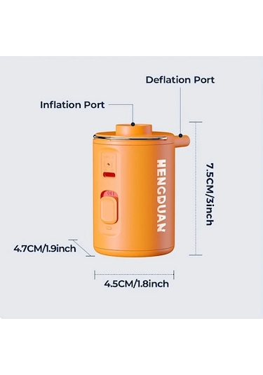 Fochsia Sadece 67g Yeşil Hengtun Nano Pompa 3.5kpa Taşınabilir Elektrikli Şişirme Aleti Hızlı Şişirme