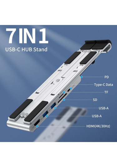 Yaozixa Laptop Standı Yüksekleyici Çıkabilir Soğutucu Masaüstü Tutucu - Taşınabilir Ergonomik Dizayn