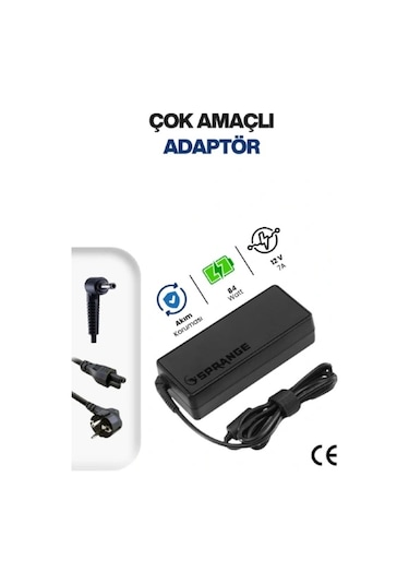 12v 7a 5.5 2.5mm 84w Led Ve Modem Adaptörü