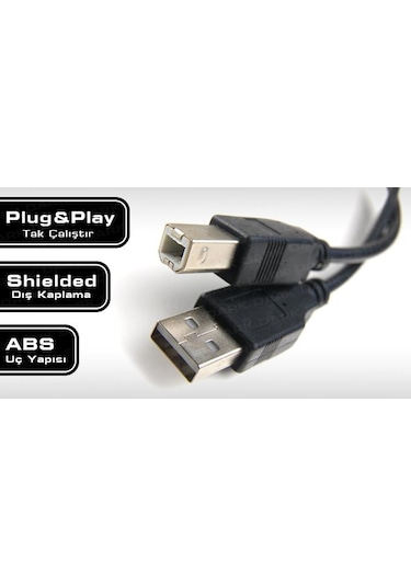 3 Metre Usb 2.0 Printer Yazıcı Kablosu 3 Mt Usb 2 0 Kablo