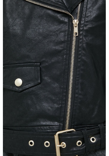 Only Kadın Deri Ceket Onlcmila Faux Leath Biker Jacket - 15265315 001