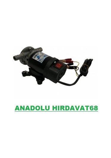 Gross 12 Volt Yağ Mazot Sivi Aktarma Pompasi 1 Inç Yerli 32 Mm