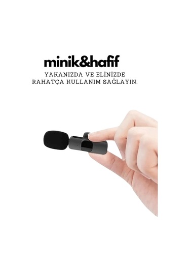 Type-c Çiftli Kablosuz Yaka Mikrofonu Seti - Youtube, Tiktok, Vlog Ve Canlı Yayınlar İçin Telefon Uy