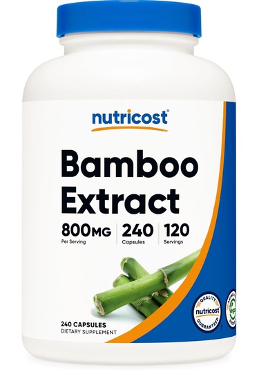 Nutricost Bamboo Bambu Extract 800 Mg 240 Caps- Vegan, Gluten Free And Non-gmo Aromasız