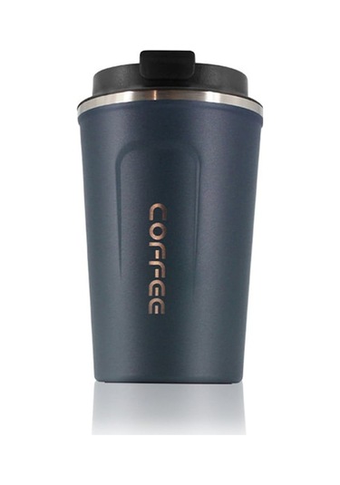 Ulzyvf 380ml Paslanmaz Çelik Termal Kahve Termosu - Sızdırmaz, Taşınabilir Seyahat Bardağı Mavi, Kahvaltılık İçin Uygun Mavi