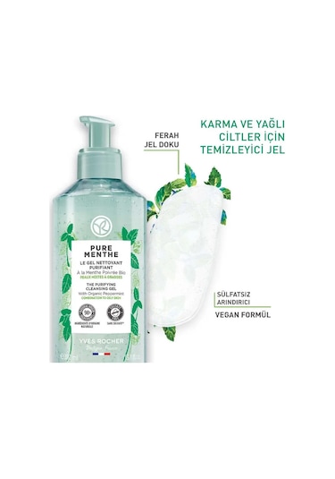 Yves Rocher Karma ve Yağlı Ciltler İçin Yüz Yıkama Jeli 390 ML