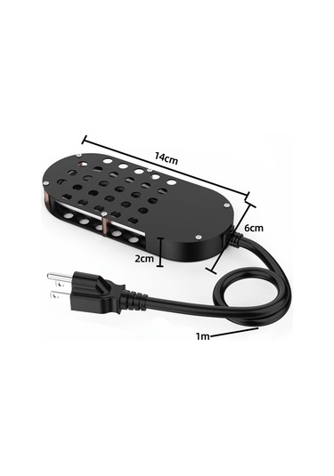 Geeksen 250w Otomatik Konstatlı Sıcaklıklı Kuş Banyosu Isıtıcı - Kışta Suyu Dondurmayan Havuz Deicer 1 Metre Kablolu, Amerikan Standartı