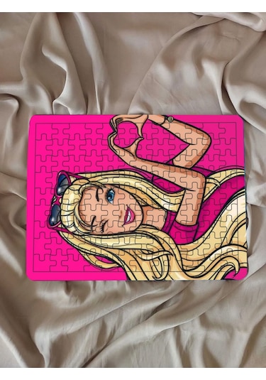 Çocuk Puzzle Ahşap Barbie 2 108 Parça