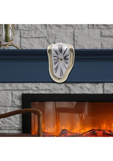 Suntek Magideal Erime Saat Duvar Süsleme Moda Dekoratif Altın Roma Altın