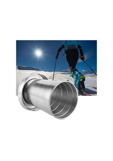 Kosona Stainless Steel Çok Bölmeli Katlanabilir Bardak, Anahtar Zinciri İle Taşınabilir, Piknik Ve Doğa Etkinlikleri İçin Dayanıklı Su Kasesi Diğer