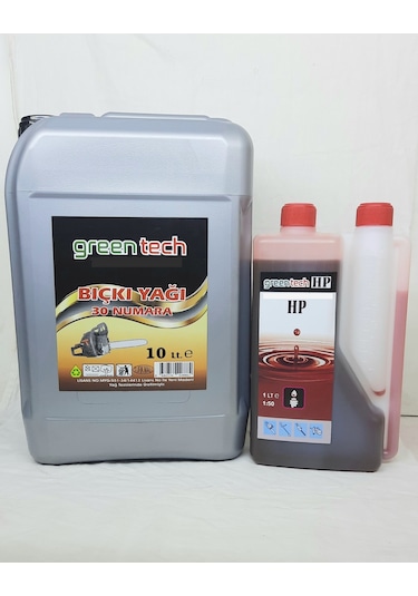 Greentech 30 Numara Bıçkı Testere Zincir Yağı 10 Litre+2t Ölçekli