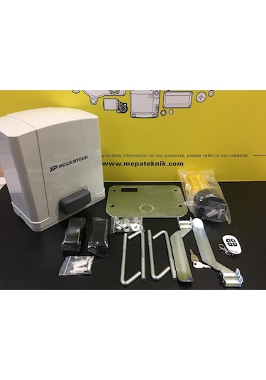 Powertech PL500 Dc Motorlu Otomatik Bahçe Kayar Kapı Motoru 500 Kg