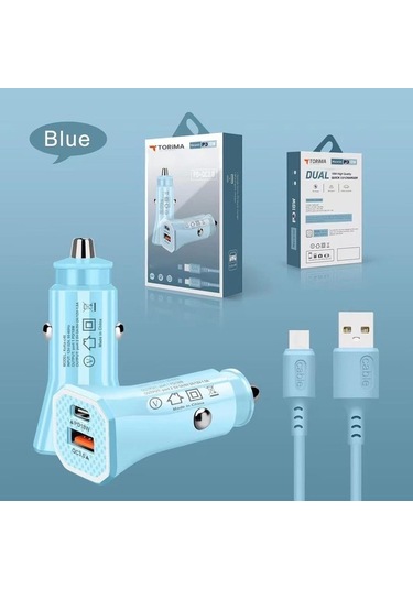 Torima Cc-903 Pd18w+qc3.0 Renkli İ7 Araç Şarj Aleti