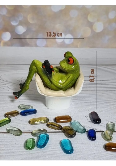 Podarok52 Kurbağa Figürlü, İç Dekor Süveniri 171369247