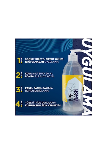 Gyeon Q²m Ppf Wash Ppf Folyo Kaplı Araçlara Özel Yıkama Şampuanı 500 ML