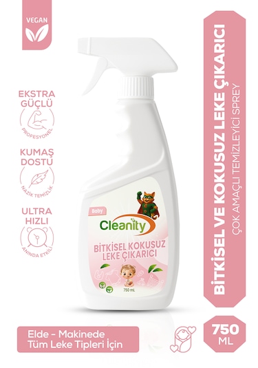 Bitkisel Kokusuz Leke Çıkarıcı - Baby 750 Ml Bebek Çamaşırı & Ev Yüzeyleri İçin Tekli