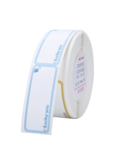 Dofolink D11/d110/d101 Uyumlu Mavi Termal Kablolu Etiket Kağıdı Rulo - 12.5x99mm 70lucky 1 Rulo