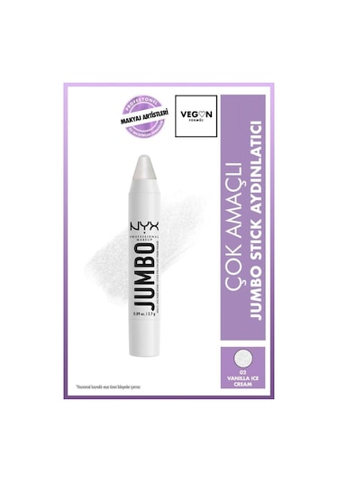 Nyx Professional Makeup Jumbo Face Stick Çok Amaçlı Stick Aydınl Diğer