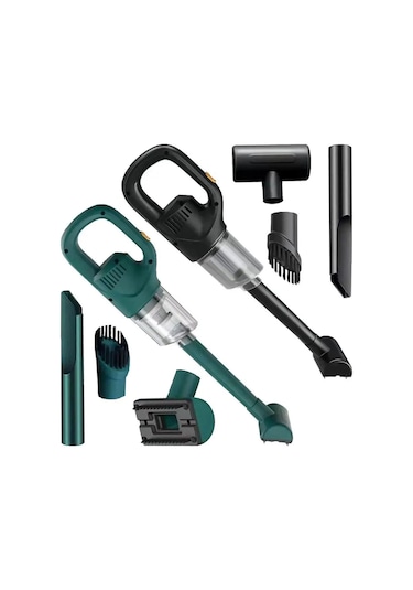 CBTxGlobal Güçlü Taşınabilir Kablosuz Şarjlı Araç Süpürgesi Yeşil