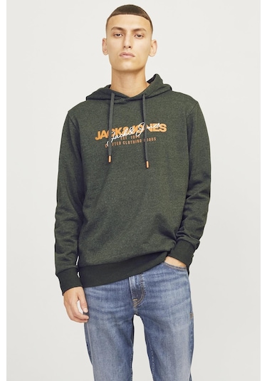 Jjalvıs Sweat Hood Haki 12256848 001