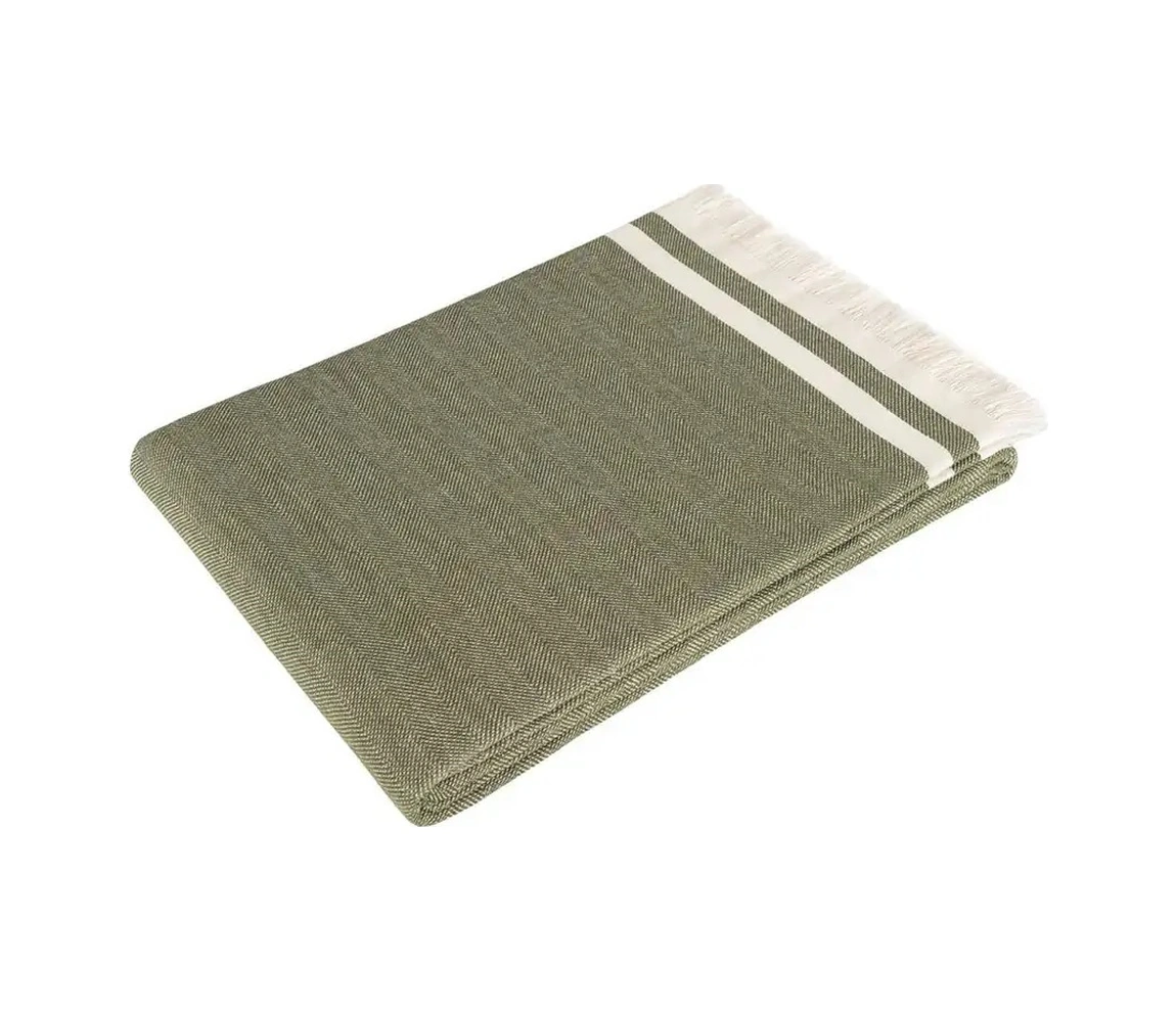 Alinda Pamuklu Maxi Boy Kolları Kapatan Kaymaz Terletmez Koltuk Örtüsü 170x300 - Yeşil Yeşil