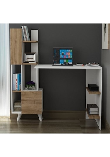 Çalışma Masası Artema Beyaz Ceviz Beyaz