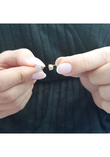 Lova Pırlanta Taşlı Mina Küpe -  3040076